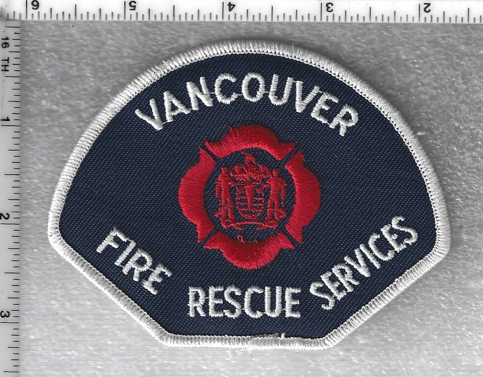 Vancouver Fire Rescue Services (British Columbia, Canada) Uniform Take-Off Patch