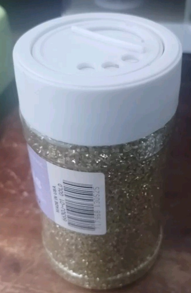 JoAnn Craft Essentials Gold Glitter 4 Oz.