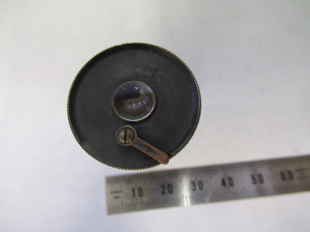 ROSS LONDON POINTER EYEPIECE LENS '4' MICROSCOPE PART AS PICTURED S1-B-72