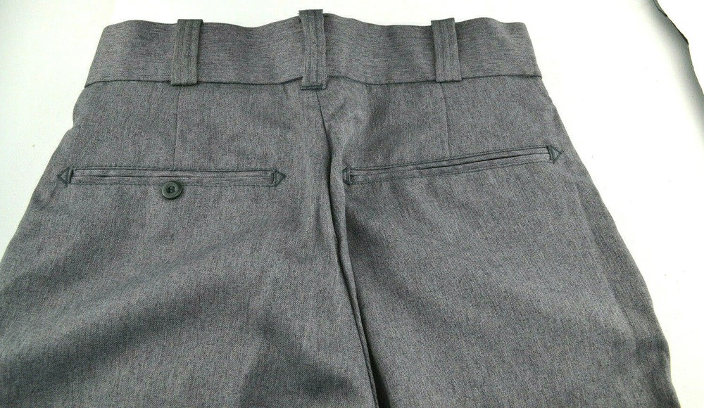 Law Pro Quartermaster Polyester Fine Line Uniform Trouser Gray Men's Hemmed