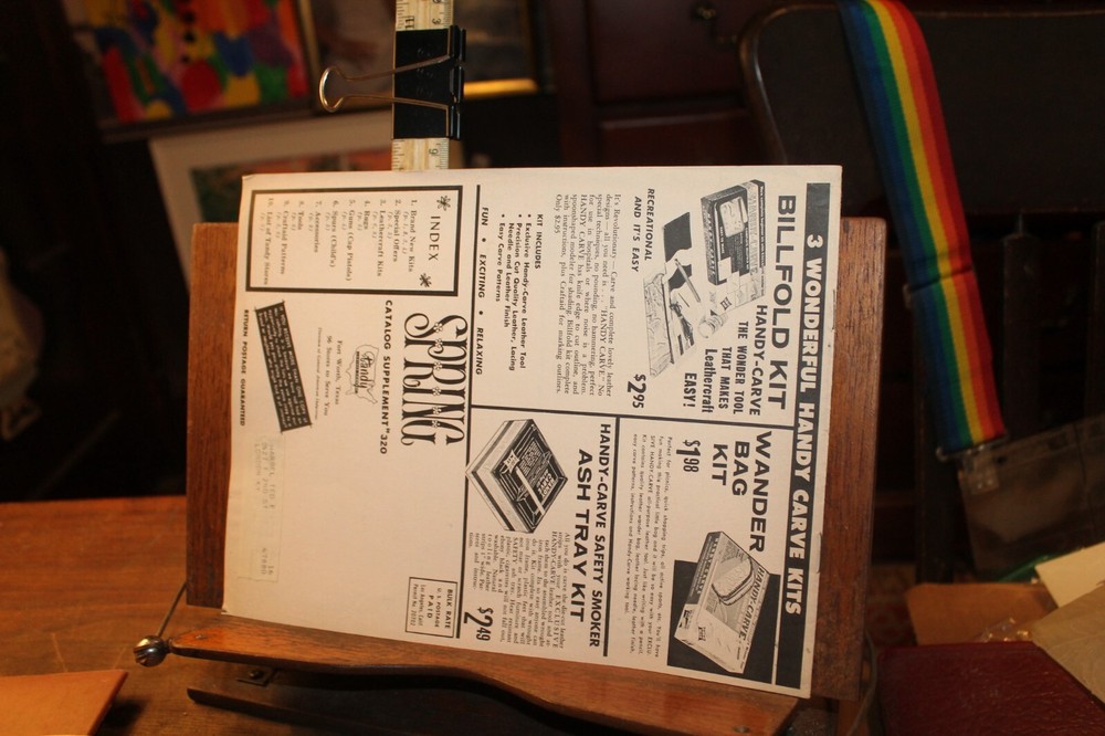 Vintage 1950's Leather Craft Manual Catalog Tandy