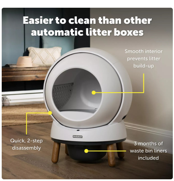 PetSafe ScoopFree SmartSpin Self Cleaning Litter Box App Control