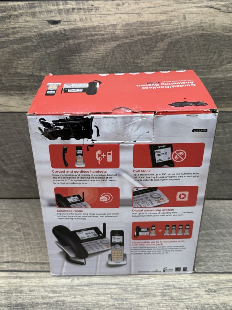 VTECH CS5229 Cordless Answering System With 1 Handset & Extended Range