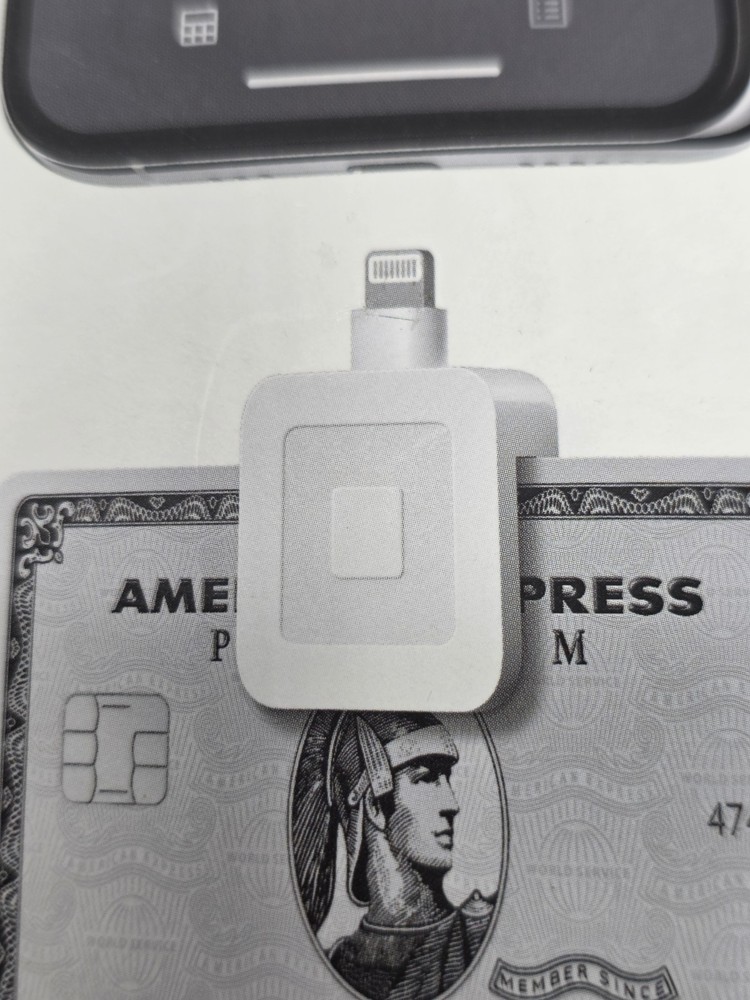 Square Credit Debit Card Reader for Magstripe (with Lightning Connector)