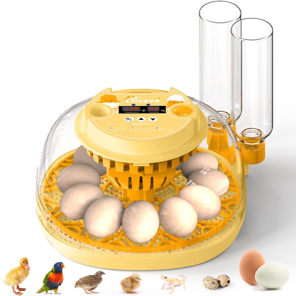 Egg Incubator 12 Eggs Automatic Turner Smart Hatch
