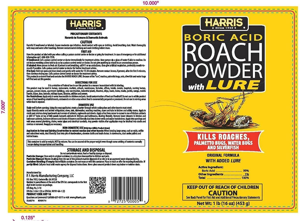 Roach and Silverfish Killer Powder with Boric & Lure, Kills Insect within 72 Hrs