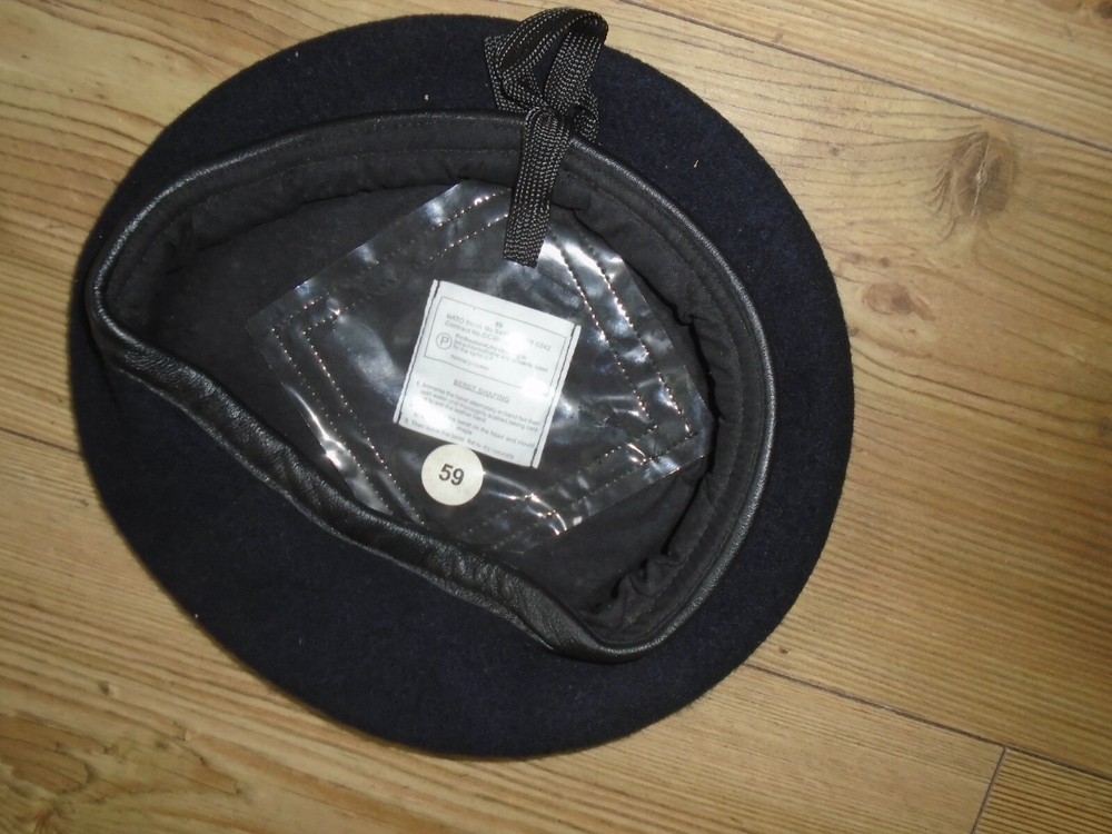 ARMY REGIMENTS NAVY BLUE BERET VARIOUS SIZES BRITISH ARMY ISSUE