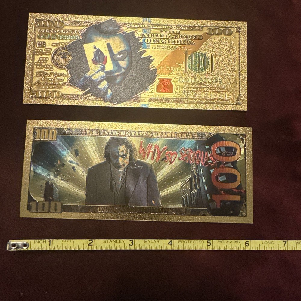 Iconic Heath Ledger Jokers Novelty Bill RARE