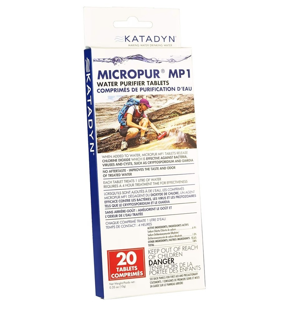 Katadyn Micropur MP1 Purification Tablets (20 Count)
