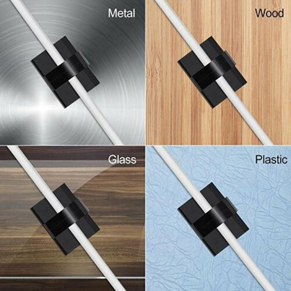 100pcs Wire Clips Cable Holder Clip Cord Organizer Wire