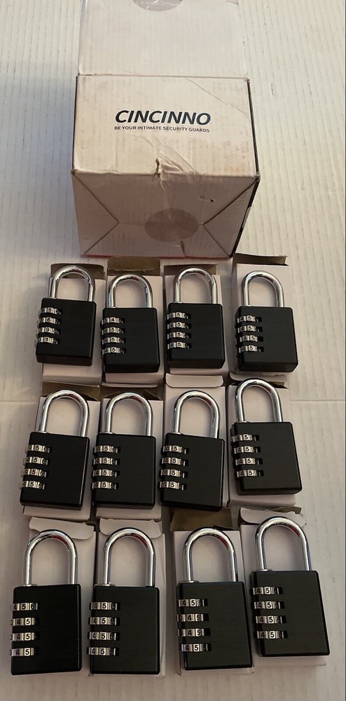 Combination Padlock 12-Pack