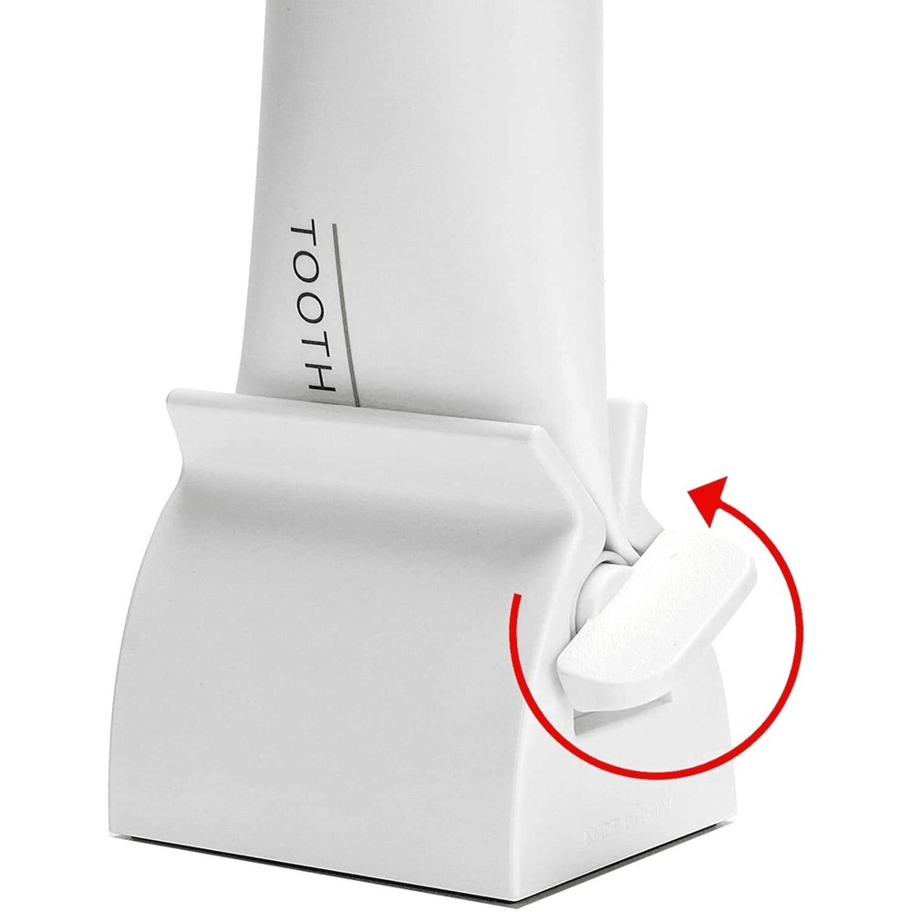 2pcs Rolling Tube Toothpaste Squeezer Toothpaste Seat Holder Stand for Bathro...