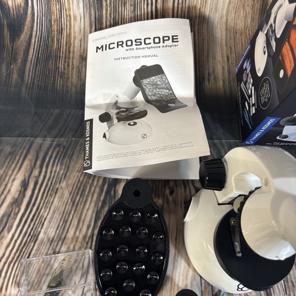 The Thames & Kosmos Microscope Essential STEM Tool with Smartphone Adapter Bugs