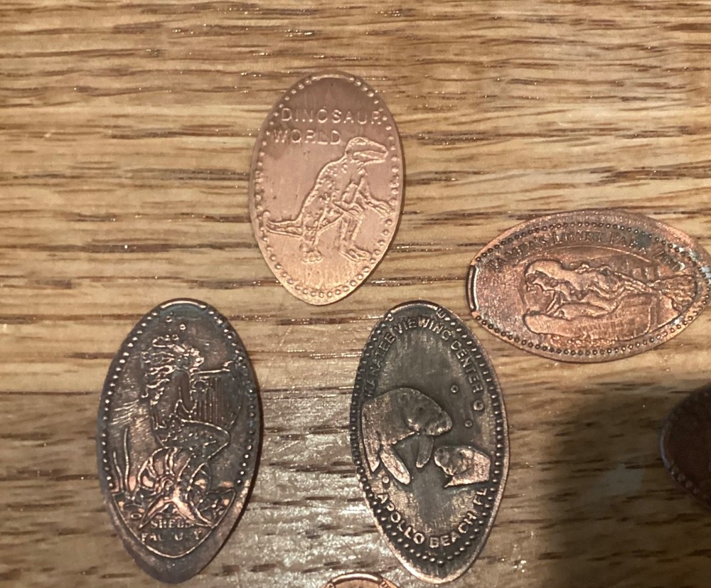 10 Florida Souvenir Penny Collectables