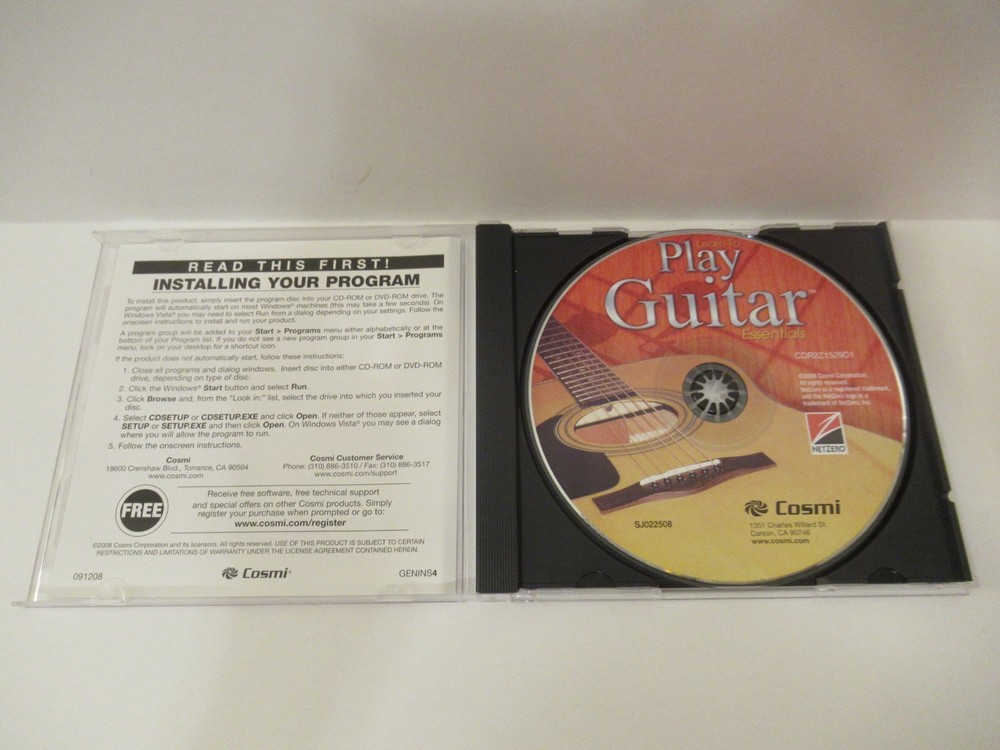 Learn To Play Guitar Essentials (Cosmi) (PC CD-ROM) (2008)