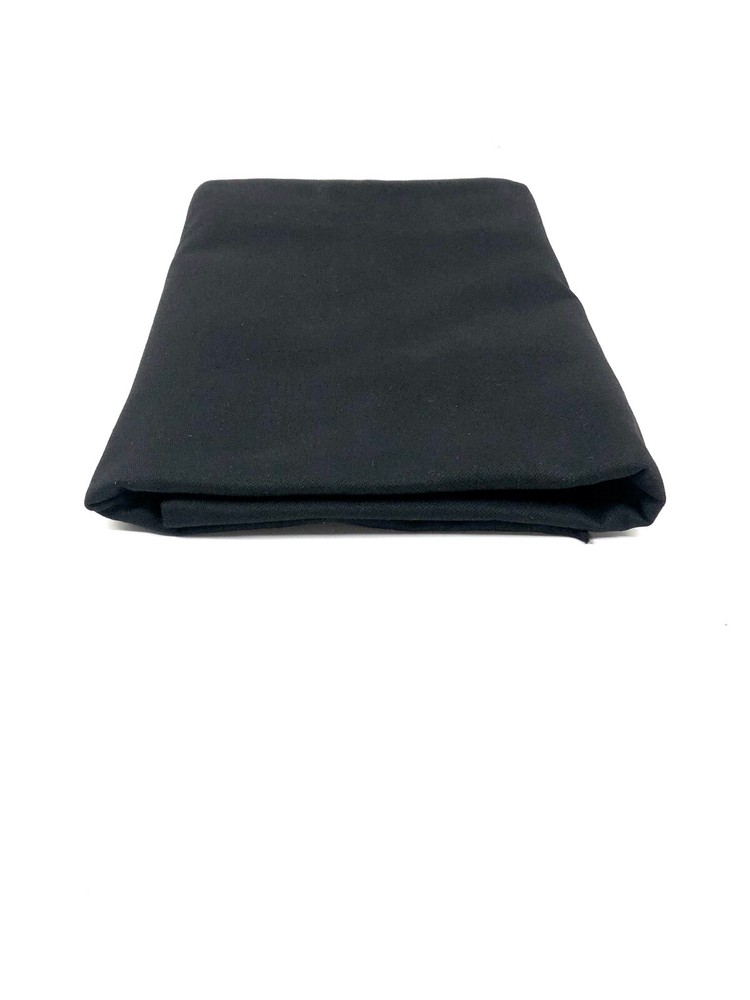 Flame Resistant Black Duvetyne Commando Cloth for Light Blockage (54" x 15ft)