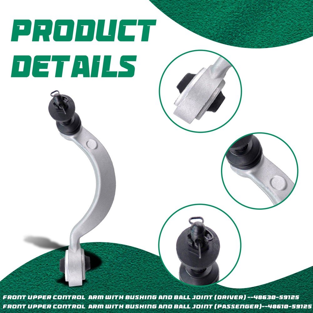 Front Upper Lower Forward Rearward Control Arms 26Pcs for Lexus 2007-2017 LS460