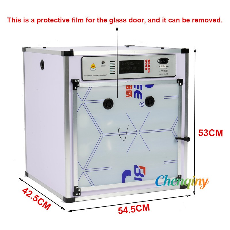 204 Egg Incubator Fully Automatic Turning Digital Brooder WiFi for Farm Home Use