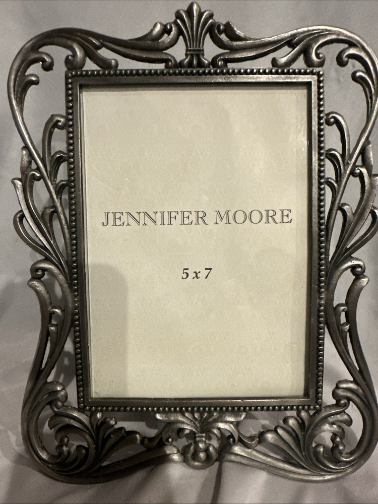 Jennifer Moore Pewter Looking Frame 5” x 7”