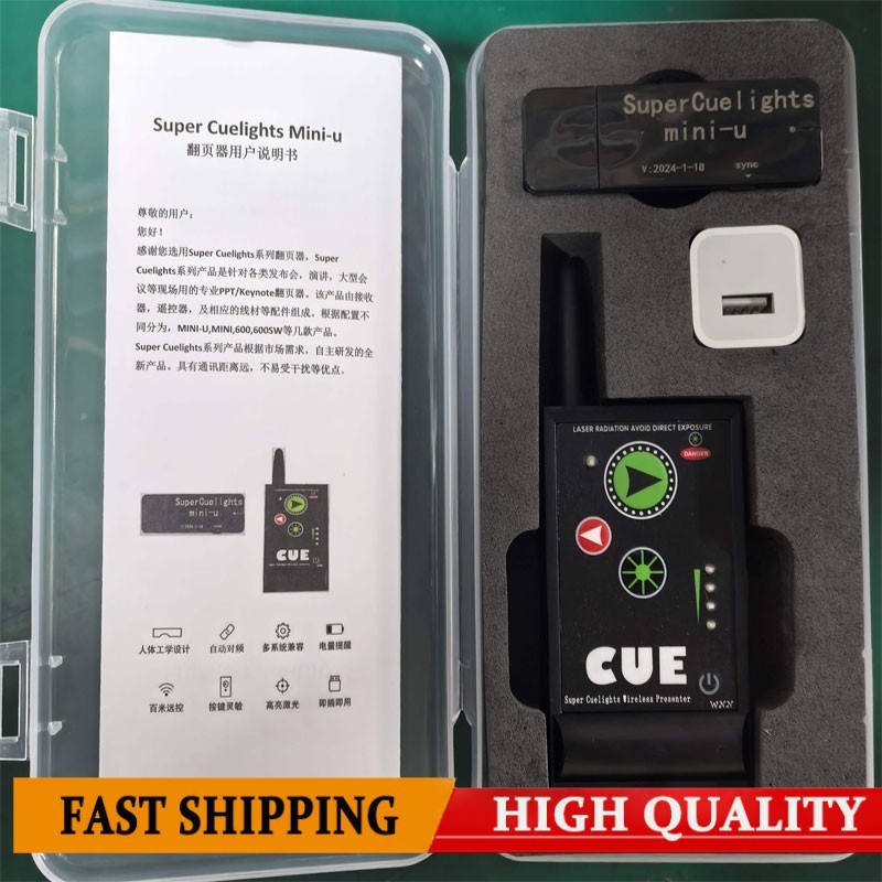 Super Cuelights Mini-u 433MHz PPT Remote Wireless Presenter Controller MAC/Win