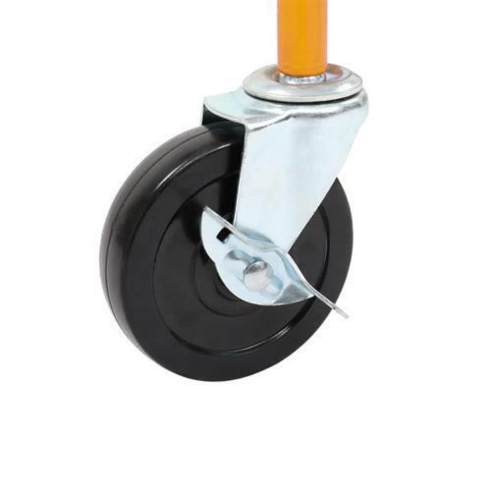 16 Ft Drywall Rolling Lifter Panel Hoist Jack Lifter with Lockable Wheels Yellow