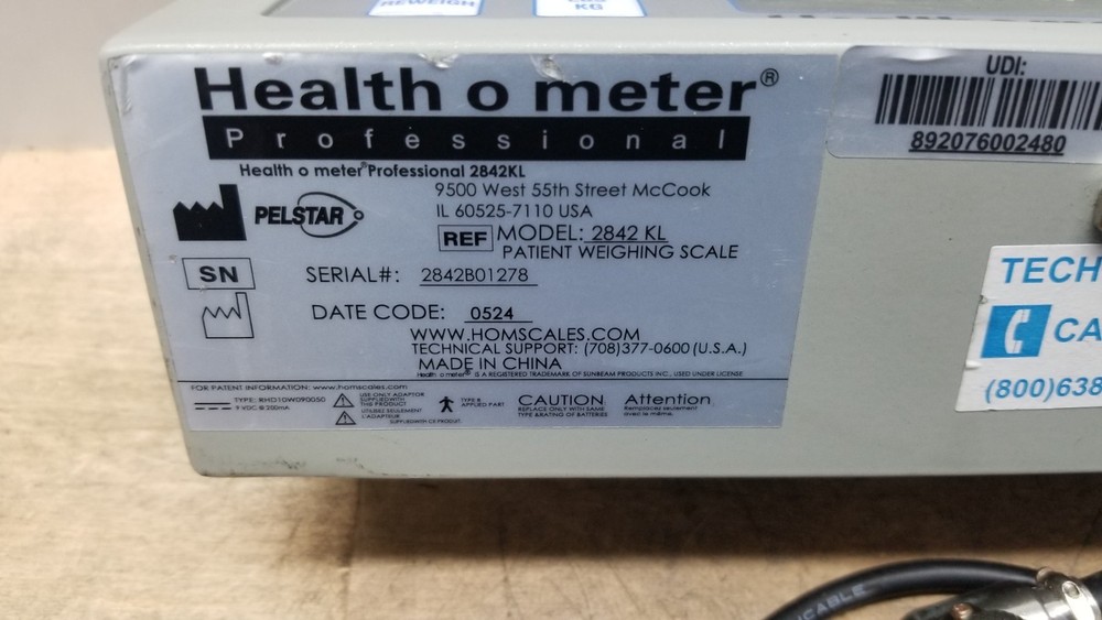 Remote Display for HealthOMeter 2842KL Low Profile Platform Scale