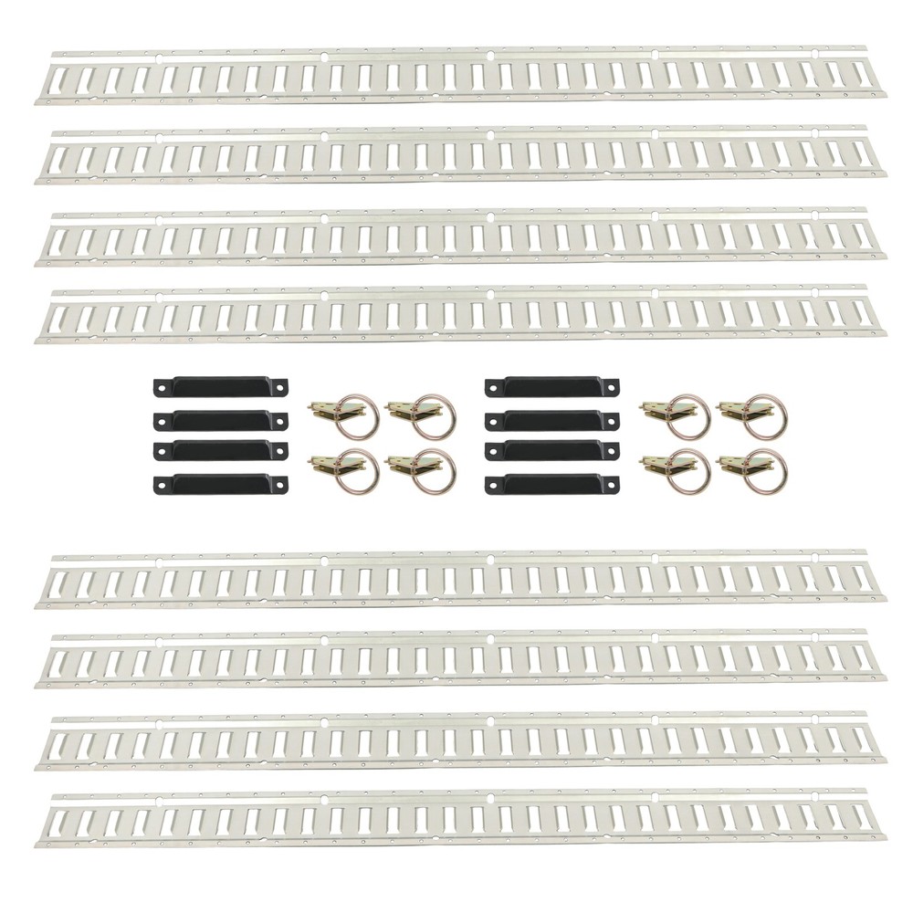 24PCS 5ft E Track Kit – Secure Tie-Down Rails for Enclosed Cargo Trailers
