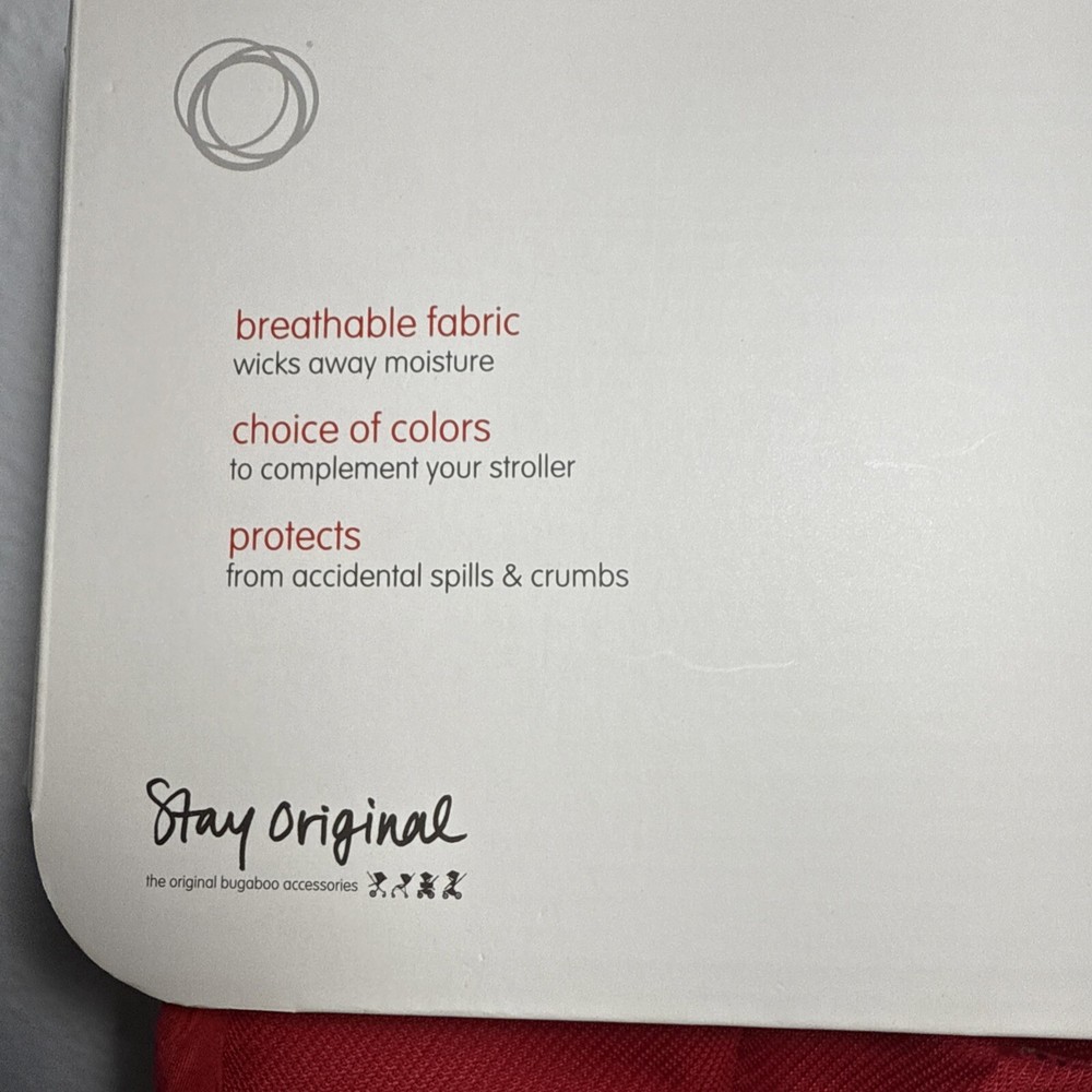 Bugaboo Seat Liner In Red NEW