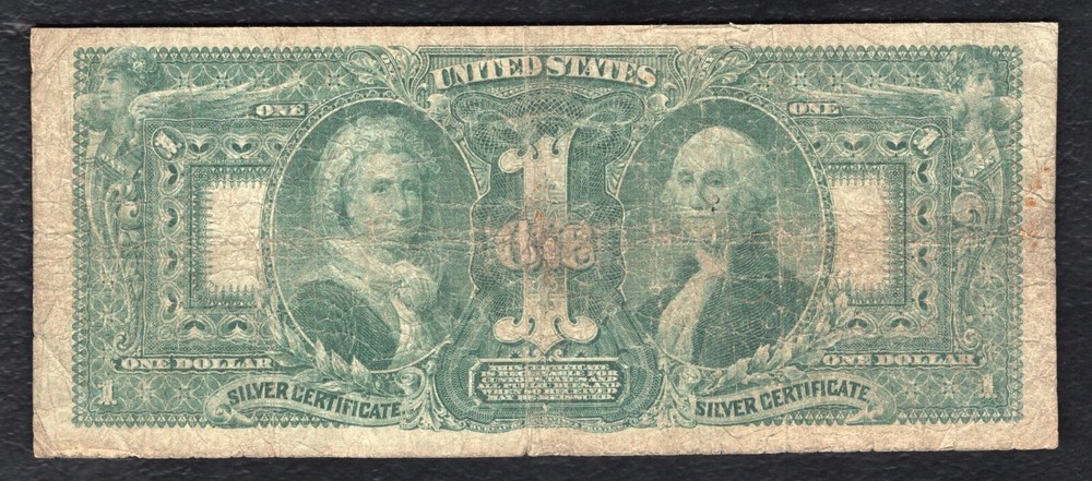 FR. 224 1896 $1 ONE DOLLAR “EDUCATIONAL” SILVER CERTIFICATE CURRENCY NOTE