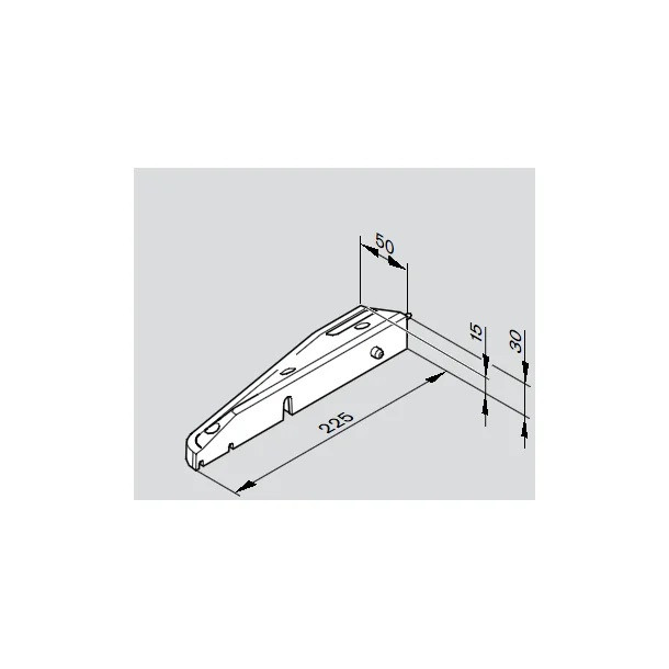 Bosch Rexroth 3842539896 Left End Cap Small Guide Rail Accessory