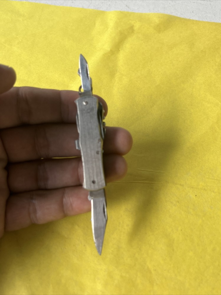 VINTAGE MULTI TOOL POCKETKNIFE KEYCHAIN (w14)