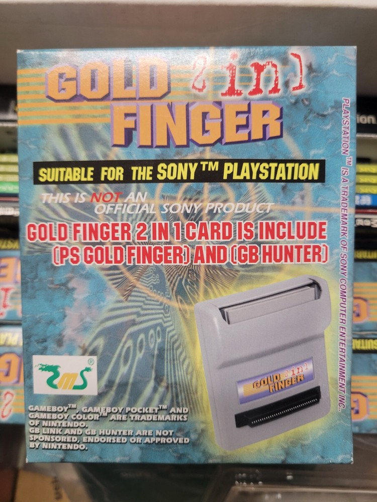 Gold Finger 2-in-1 Cheat Code Accessory for Playstation and Gameboy Adapter