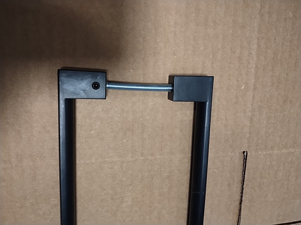 16" Push Pull Door HandleDouble Sided H Shape Sliding Door HandleMatte BlackS...