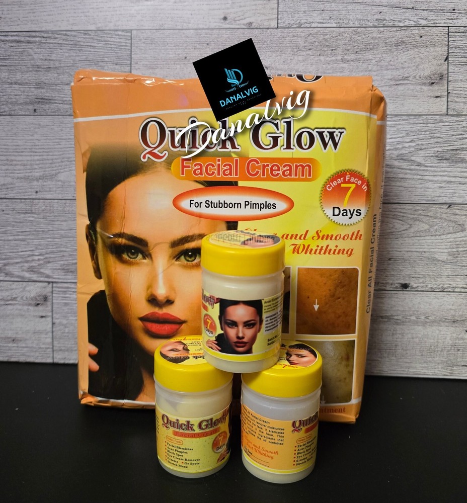 X 2 Quick Glow Face Cream For Sturborn Pimples 40ml X 2 = 80ml
