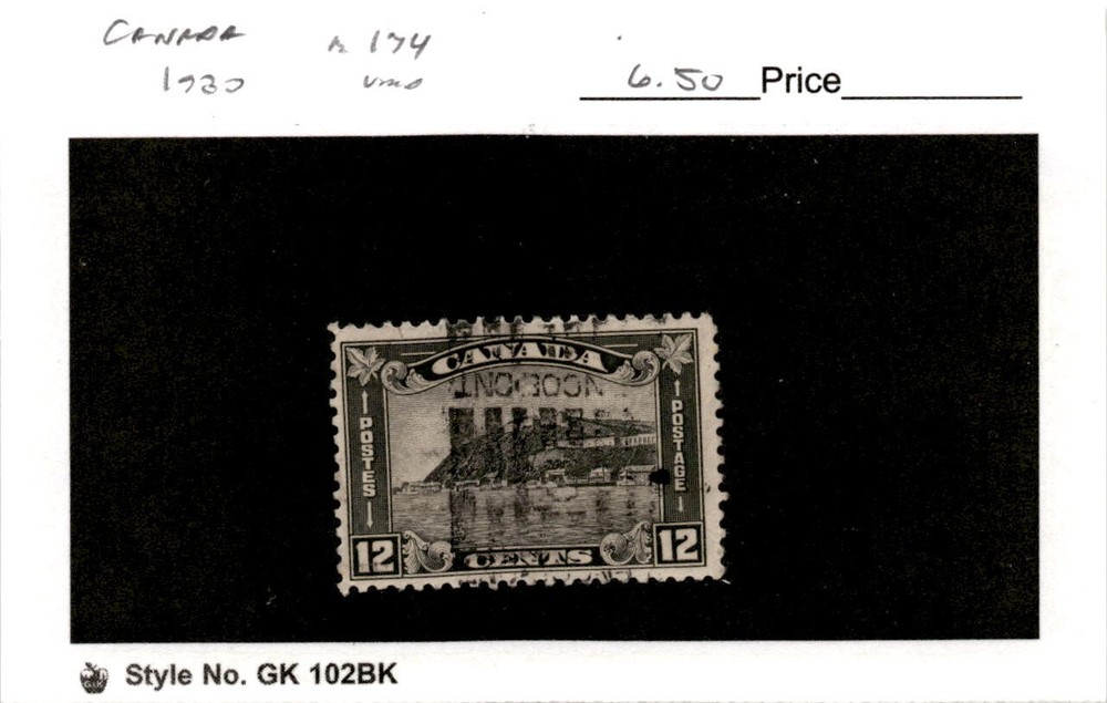 Canada, Postage Stamp, #174 Used, 1930 Citadel Quebec (AF)