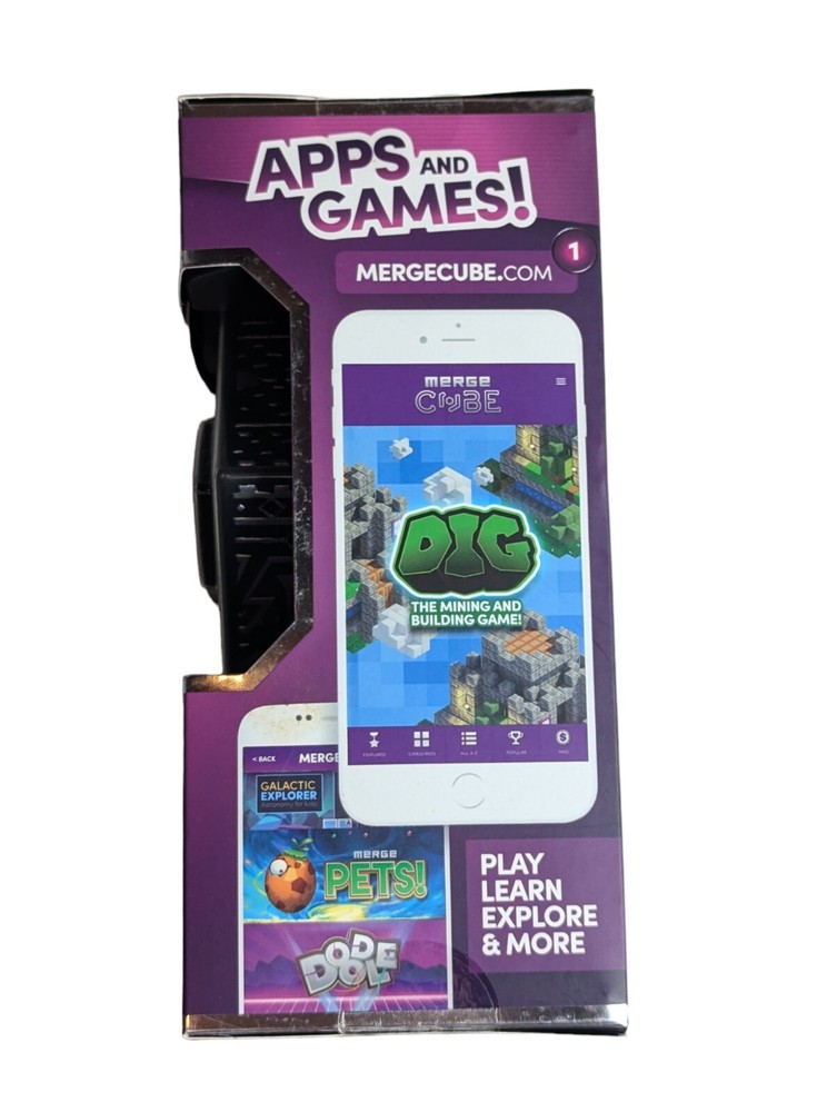 Merge Cube Hold Holograms in Your Hand Virtual Game Toy for IOS Android Tablet