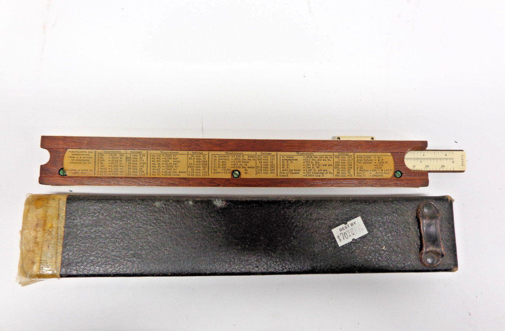 Vintage Lot of Drafting Slide Rules Plus