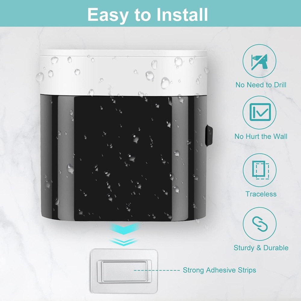 Wall Mounted Toothbrush Holder With Dispenser