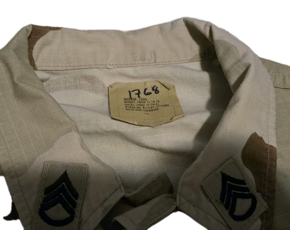 US Army DCU Coat Medium Long Combat Desert Camo Uniform