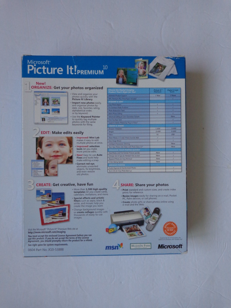 Microsoft Picture It! Premium 10 For Windows