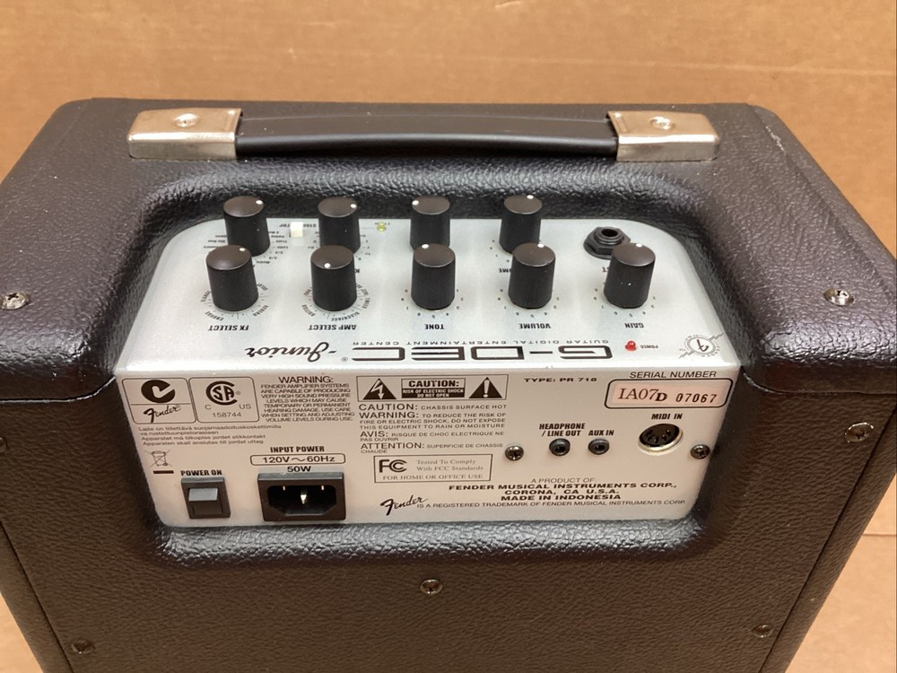 Fender G-Dec Junior Electric Guitar Amp Amplifier Type pr 718