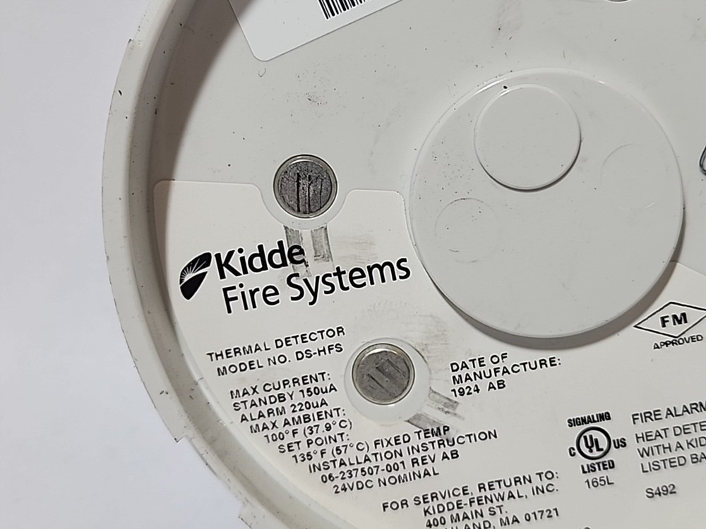 KIDDE FIRE SYSTEMS DS-HFS THERMAL DETECTOR