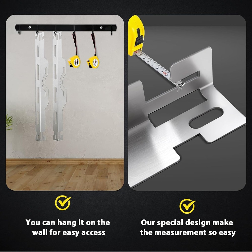 Versatile 2PCS Stainless Steel Alignment Tool Plates for DIY Vehicle Calibration
