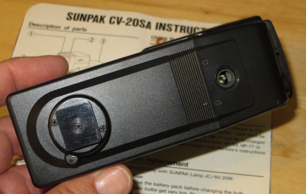 Sunpak CV-20SA Auto Sensor Video Light - Tested and Working