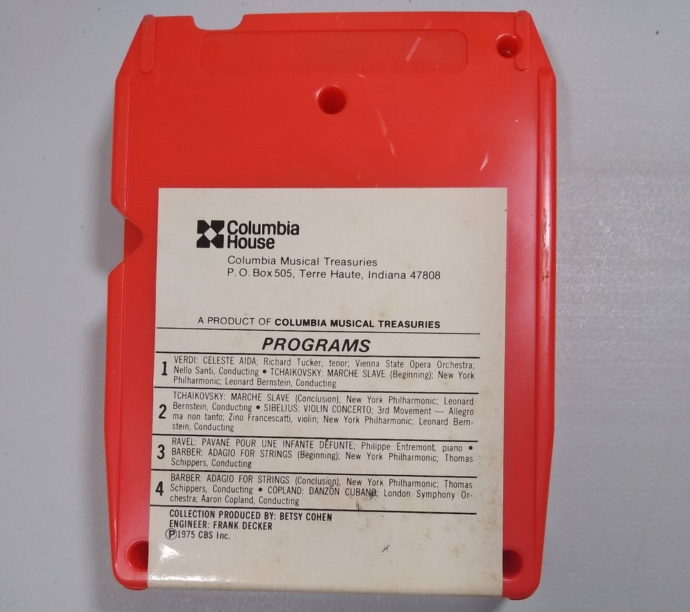 Command Performances - Various Classical - Columbia House 2 Tape Set 8 Track