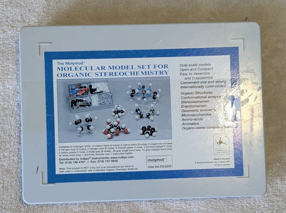 The Molymod Organic Chemistry Molecular Model Set - Complete