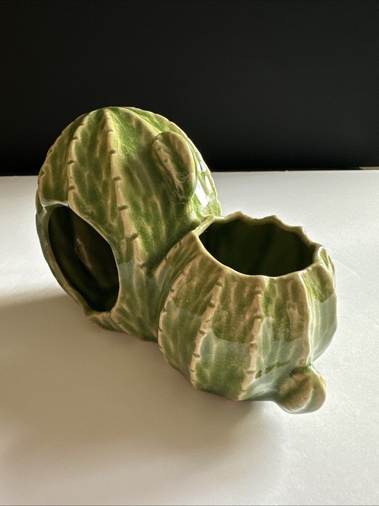 Hamster Hideout Ceramic Cactus Shape House Habitats Small Animal Accessory