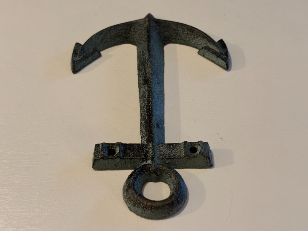 Cast Iron Anchor Decoration 8" Inch
