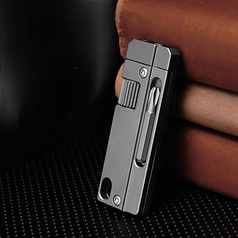 EDC Titanium Adjustable Wrench Screwdriver Pocket Multi Tools Portable Keychain