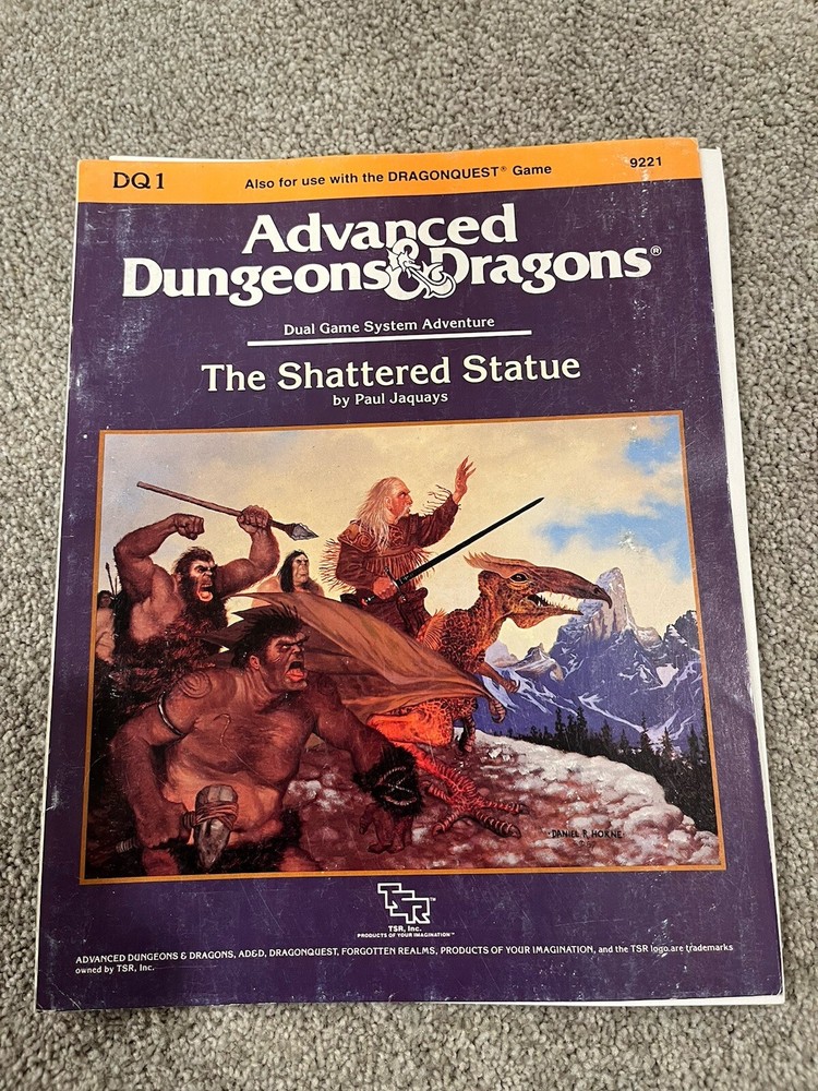 AD&D Module - The Shattered Statue - Dungeons and Dragons - TSR 9221 -